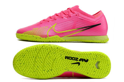 Men's Nike Air Zoom Mercurial Vapor 15 Elite IC Indoor & Futsal Low-Tops Football Shoes - Pink/Green/Black