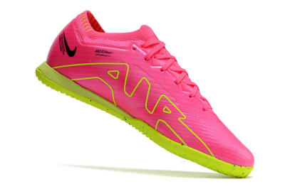 Men's Nike Air Zoom Mercurial Vapor 15 Elite IC Indoor & Futsal Low-Tops Football Shoes - Pink/Green/Black