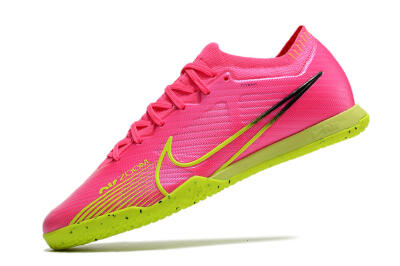 Men's Nike Air Zoom Mercurial Vapor 15 Elite IC Indoor & Futsal Low-Tops Football Shoes - Pink/Green/Black