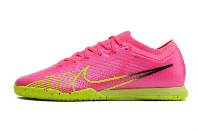 Men's Nike Air Zoom Mercurial Vapor 15 Elite IC Indoor & Futsal Low-Tops Football Shoes - Pink/Green/Black