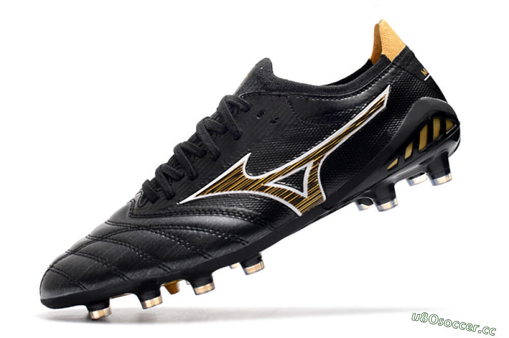 Men's Mizuno Morelia Neo 3 Japan FG Firm Ground Low-Tops Football Boots - Black/Yellow 4