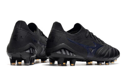 Men's Mizuno Morelia Neo 3 Japan FG Firm Ground Low-Tops Football Boots - Black/Blue