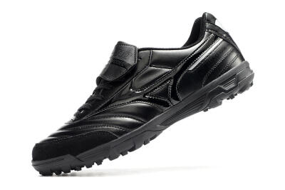 Men's Mizuno Morelia Sala Classic TF Artificial Turf Low-Tops Football Shoes - Black/Black