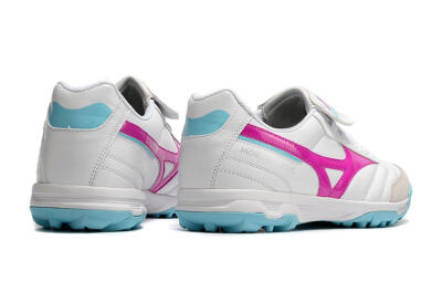 Men's Mizuno Morelia Sala Classic TF Artificial Turf Low-Tops Football Shoes - White/Red/Blue