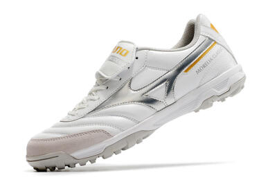 Men's Mizuno Morelia Sala Classic TF Artificial Turf Low-Tops Football Shoes - White/Silver