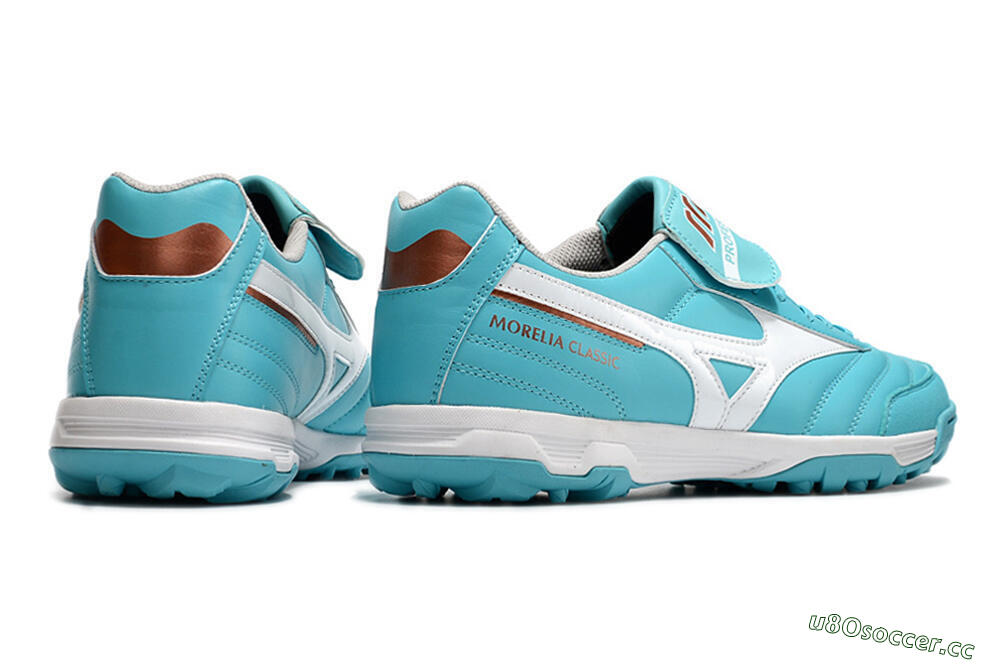 Men's Mizuno Morelia Sala Classic TF Artificial Turf Low-Tops Football Shoes - Blue/White 6