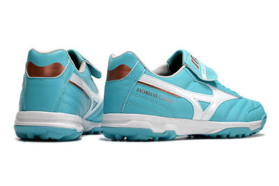 Men's Mizuno Morelia Sala Classic TF Artificial Turf Low-Tops Football Shoes - Blue/White