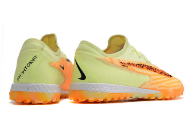 Men's Nike React Phantom GX Pro TF Artificial Turf Low-Tops Football Shoes - Orange/Green