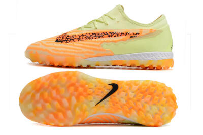 Men's Nike React Phantom GX Pro TF Artificial Turf Low-Tops Football Shoes - Orange/Green