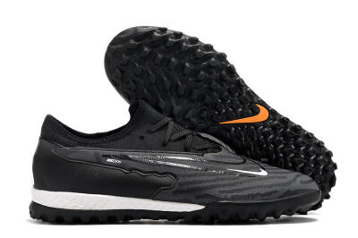Men's Nike React Phantom GX Pro TF Artificial Turf Low-Tops Football Shoes - Black/White