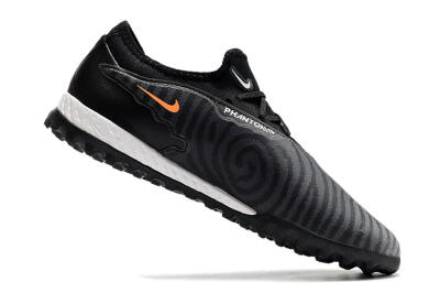 Men's Nike React Phantom GX Pro TF Artificial Turf Low-Tops Football Shoes - Black/White