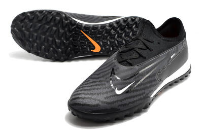 Men's Nike React Phantom GX Pro TF Artificial Turf Low-Tops Football Shoes - Black/White