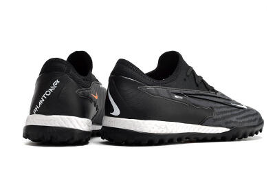 Men's Nike React Phantom GX Pro TF Artificial Turf Low-Tops Football Shoes - Black/White