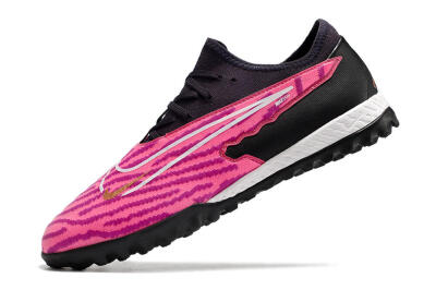 Men's Nike React Phantom GX Pro TF Artificial Turf Low-Tops Football Shoes - Pink/White/Black