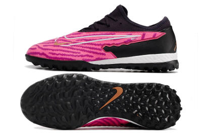 Men's Nike React Phantom GX Pro TF Artificial Turf Low-Tops Football Shoes - Pink/White/Black