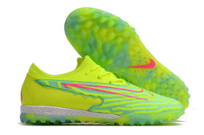 Men's Nike React Phantom GX Pro TF Artificial Turf Low-Tops Football Shoes - Green/Pink