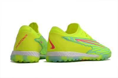 Men's Nike React Phantom GX Pro TF Artificial Turf Low-Tops Football Shoes - Green/Pink