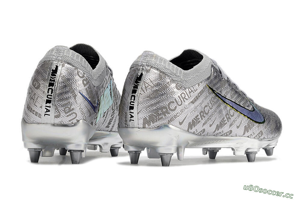 Men's Nike Air Zoom Mercurial Vapor 15 Elite SG Soft Ground Low-Tops Football Boots - Silver/Gold 6