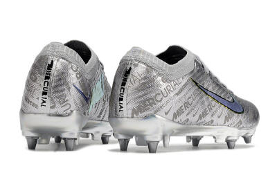 Men's Nike Air Zoom Mercurial Vapor 15 Elite SG Soft Ground Low-Tops Football Boots - Silver/Gold