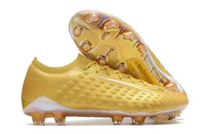 Men's Nike Phantom Ultra Venom FG Firm Ground Low-Tops Football Boots - Gold/White