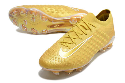 Men's Nike Phantom Ultra Venom FG Firm Ground Low-Tops Football Boots - Gold/White