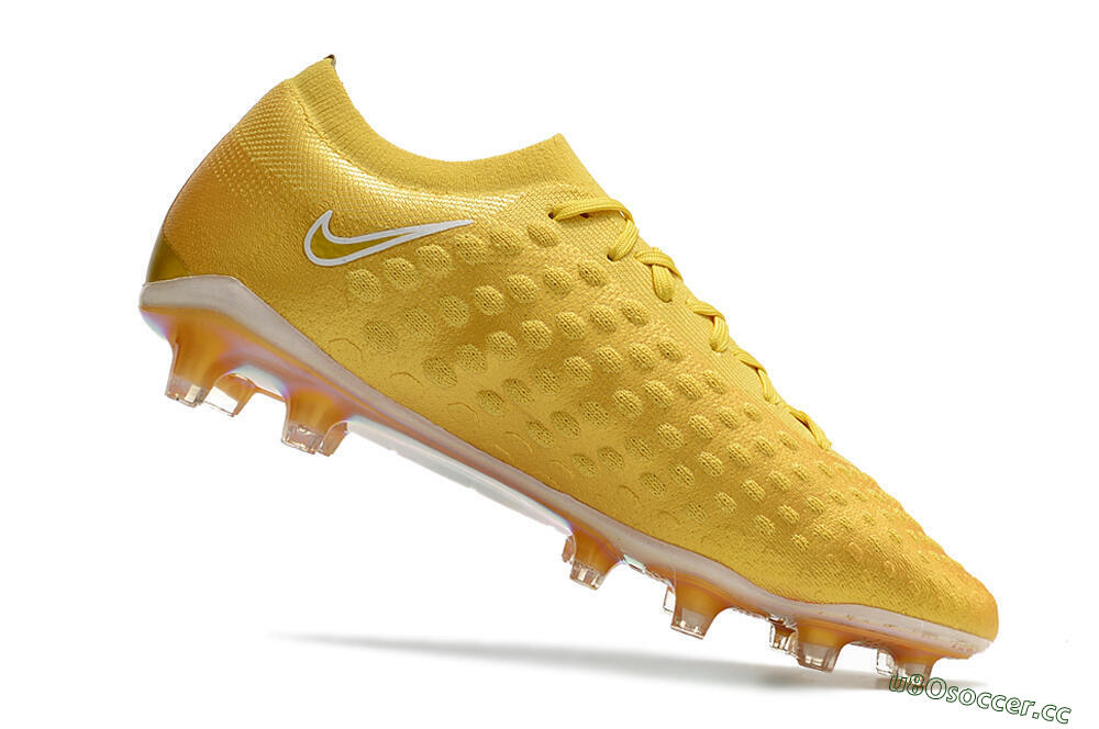 Men's Nike Phantom Ultra Venom FG Firm Ground Low-Tops Football Boots - Gold/White 4