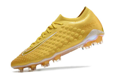 Men's Nike Phantom Ultra Venom FG Firm Ground Low-Tops Football Boots - Gold/White