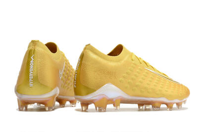 Men's Nike Phantom Ultra Venom FG Firm Ground Low-Tops Football Boots - Gold/White