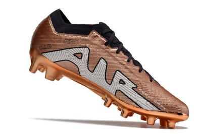 Men's Nike Air Zoom Mercurial Vapor 15 Elite AG Artificial Grass Low-Tops Football Boots - Gold/White/Black