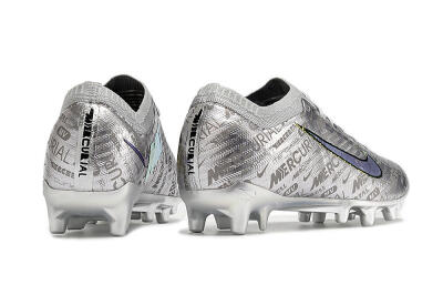 Men's Nike Air Zoom Mercurial Vapor 15 Elite AG Artificial Grass Low-Tops Football Boots - Silver/Gold