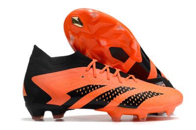 Men's Adidas Predator Accuracy.1 FG Firm Ground High-Tops Football Boots - Orange/Black
