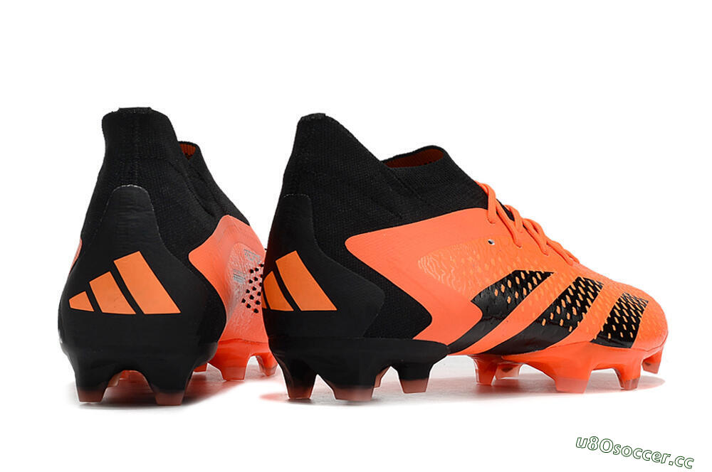 Men's Adidas Predator Accuracy.1 FG Firm Ground High-Tops Football Boots - Orange/Black 5