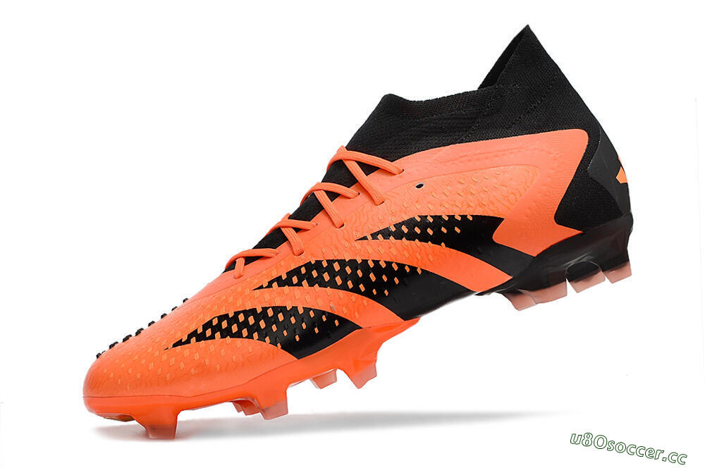 Men's Adidas Predator Accuracy.1 FG Firm Ground High-Tops Football Boots - Orange/Black 6