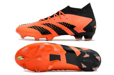 Men's Adidas Predator Accuracy.1 FG Firm Ground High-Tops Football Boots - Orange/Black