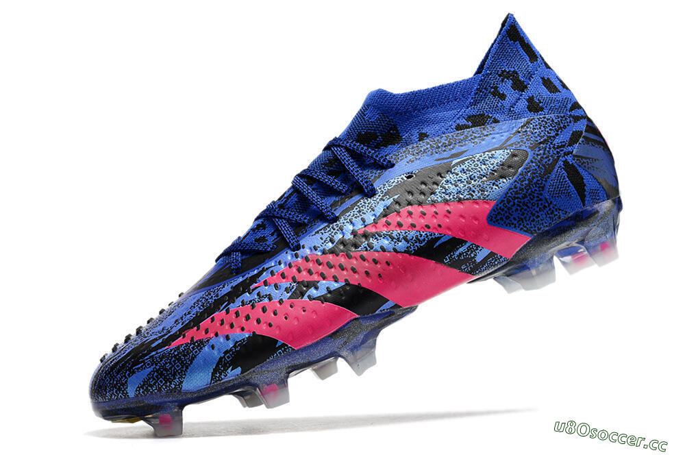 Men's Adidas Predator Accuracy.1 Paul Pogba FG Firm Ground Low-Tops Football Boots - Blue/Pink 5