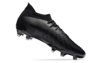 Men's Adidas Predator Accuracy.1 FG Firm Ground Low-Tops Football Boots - Black/Black