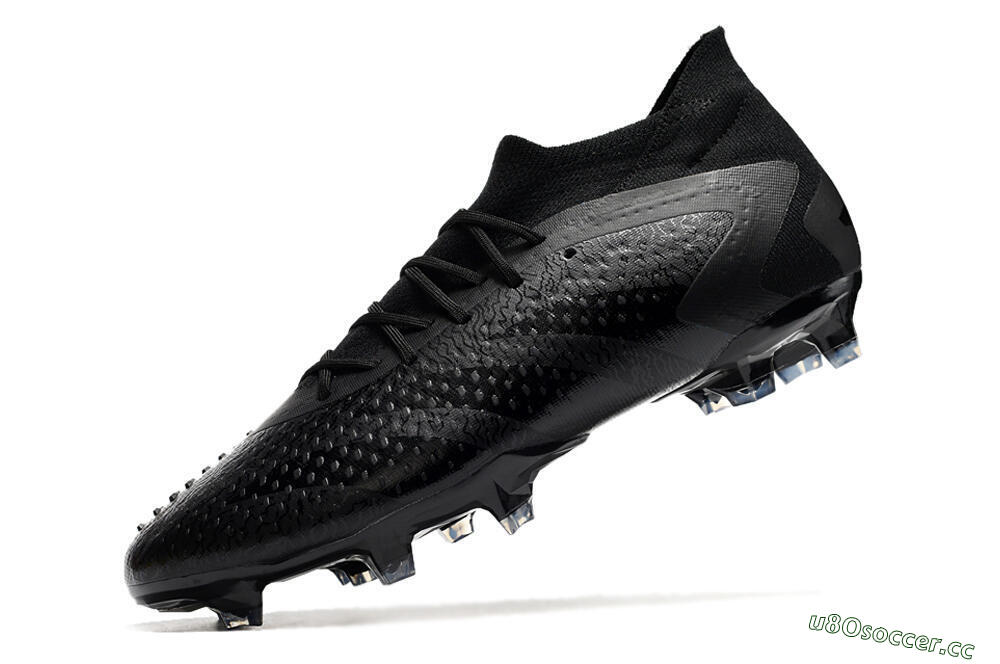 Men's Adidas Predator Accuracy.1 FG Firm Ground Low-Tops Football Boots - Black/Black 5