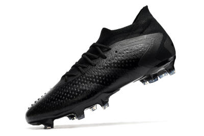 Men's Adidas Predator Accuracy.1 FG Firm Ground Low-Tops Football Boots - Black/Black
