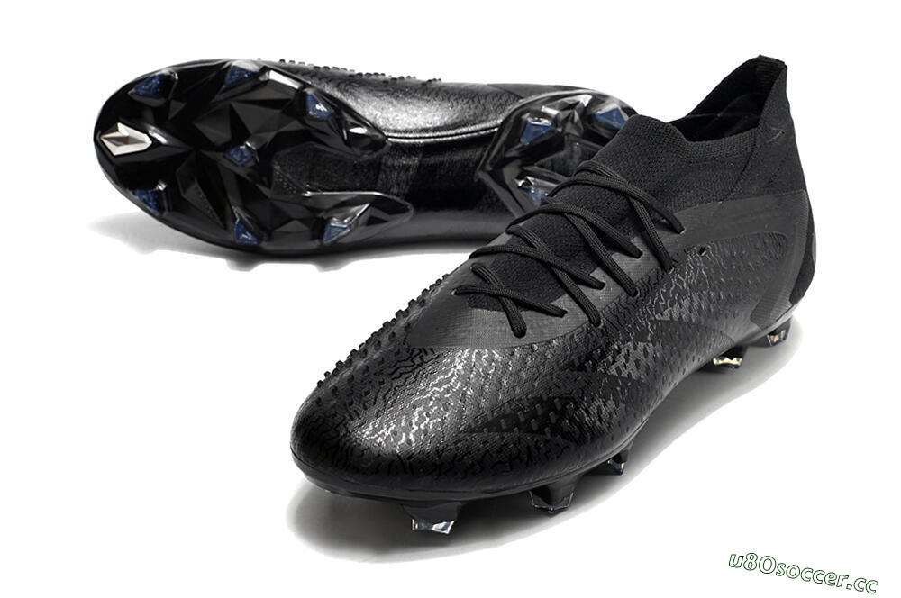 Men's Adidas Predator Accuracy.1 FG Firm Ground Low-Tops Football Boots - Black/Black 3