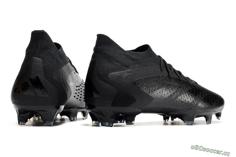 Men's Adidas Predator Accuracy.1 FG Firm Ground Low-Tops Football Boots - Black/Black 6