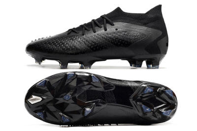 Men's Adidas Predator Accuracy.1 FG Firm Ground Low-Tops Football Boots - Black/Black