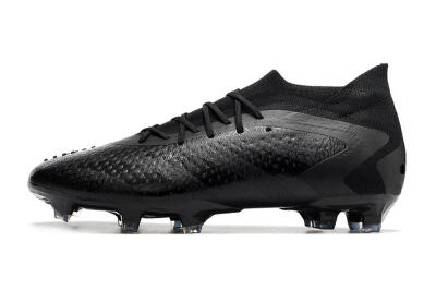 Men's Adidas Predator Accuracy.1 FG Firm Ground Low-Tops Football Boots - Black/Black