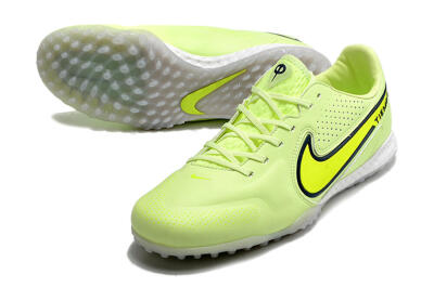 Men's Nike React Tiempo Legend 9 Pro TF Artificial Turf Low-Tops Football Shoes - Green/Black