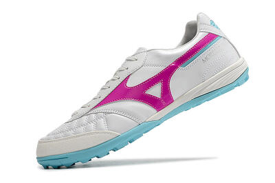 Men's Mizuno Morelia Sala Japn TF Artificial Turf Low-Tops Football Shoes - White/Red/Blue