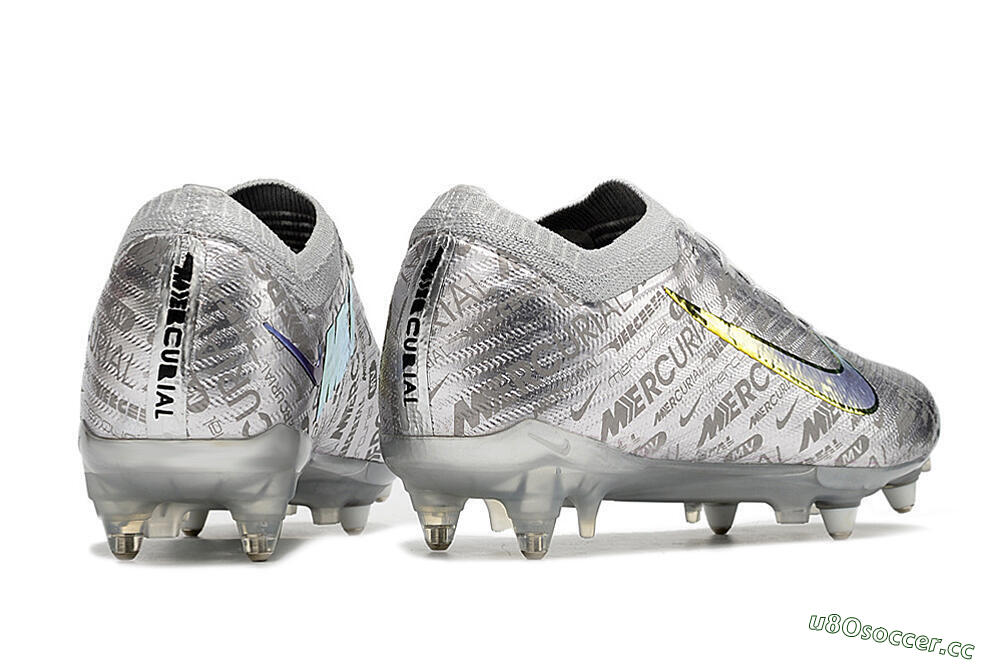 Men's Nike Air Zoom Mercurial Vapor 15 Elite SG Soft Ground Low-Tops Football Boots - Silver/Gold 6