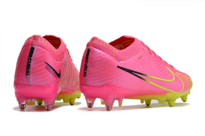 Men's Nike Air Zoom Mercurial Vapor 15 Elite SG Soft Ground Low-Tops Football Boots - Pink/Green/Black