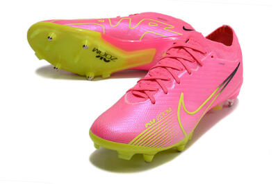 Men's Nike Air Zoom Mercurial Vapor 15 Elite SG Soft Ground Low-Tops Football Boots - Pink/Green/Black