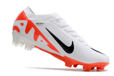 Men's Nike Air Zoom Mercurial Vapor 15 Elite FG Firm Ground Low-Tops Football Boots - White/Black/Red