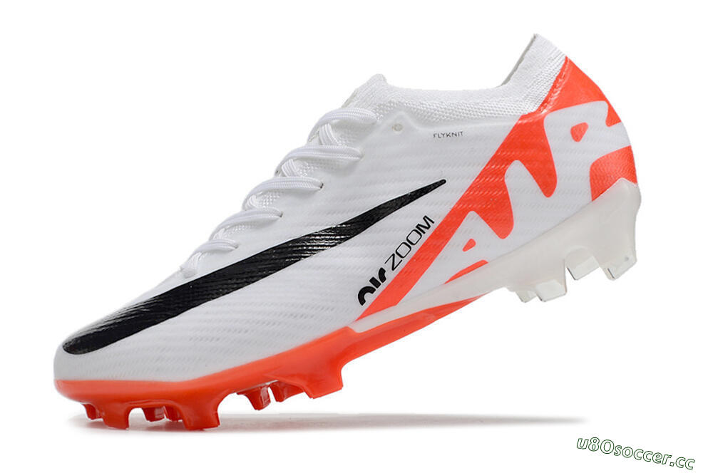 Men's Nike Air Zoom Mercurial Vapor 15 Elite FG Firm Ground Low-Tops Football Boots - White/Black/Red 5