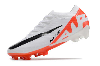 Men's Nike Air Zoom Mercurial Vapor 15 Elite FG Firm Ground Low-Tops Football Boots - White/Black/Red